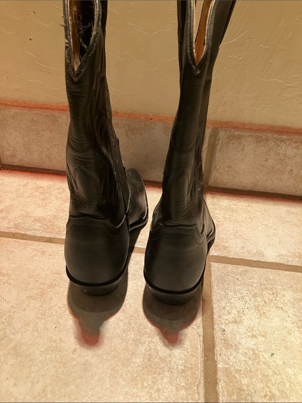Justin Boots Black Kids Western Cowboy Boots
